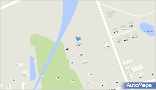 Warszawa, Rosochata, 26d, mapa Warszawy