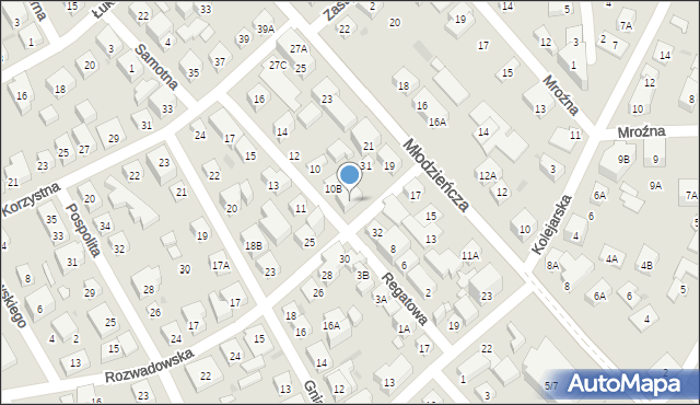 Warszawa, Rozwadowska, 29, mapa Warszawy