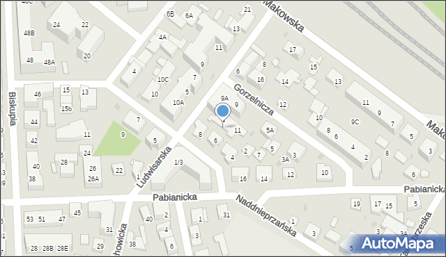 Warszawa, Rożnowska, 6A, mapa Warszawy