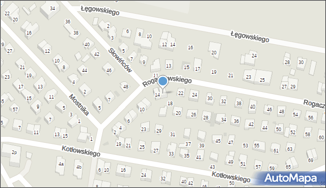 Wejherowo, Rogaczewskiego Feliksa, 16, mapa Wejherowo