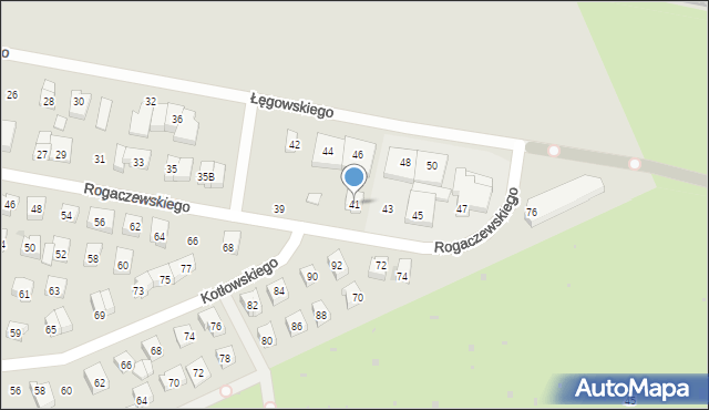 Wejherowo, Rogaczewskiego Feliksa, 41, mapa Wejherowo