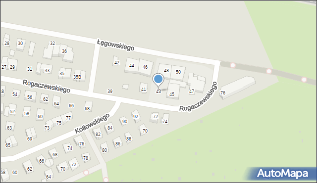 Wejherowo, Rogaczewskiego Feliksa, 43, mapa Wejherowo