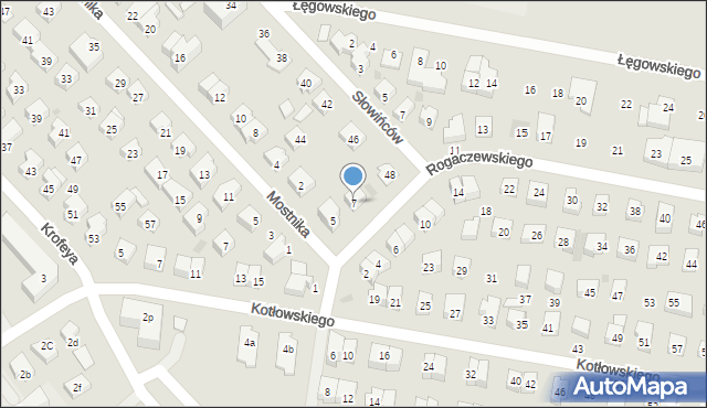 Wejherowo, Rogaczewskiego Feliksa, 7, mapa Wejherowo