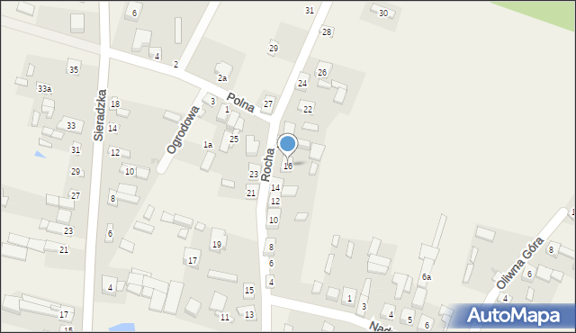 Widawa, Rocha, 16, mapa Widawa