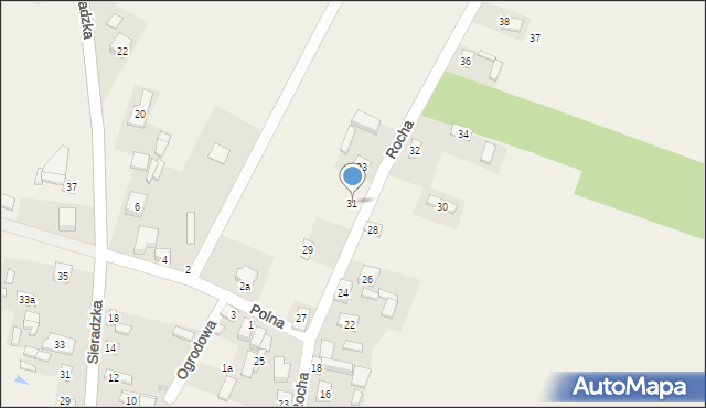 Widawa, Rocha, 31, mapa Widawa