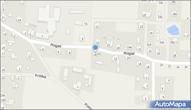 Wiele, Rogali Wincentego, 10, mapa Wiele