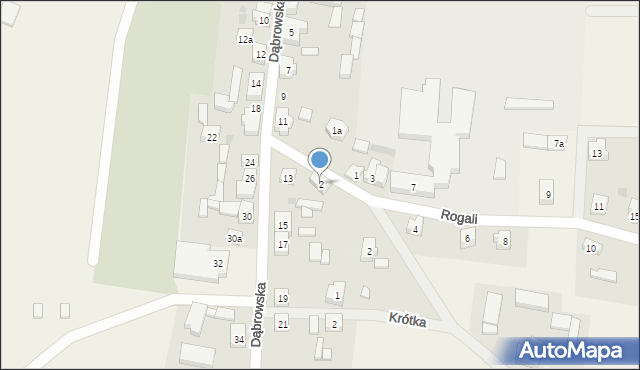 Wiele, Rogali Wincentego, 2, mapa Wiele