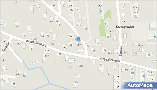 Wieliczka, Różana, 1, mapa Wieliczka