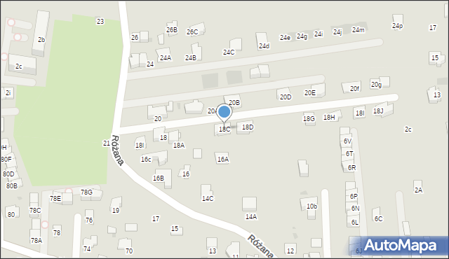 Wieliczka, Różana, 18C, mapa Wieliczka