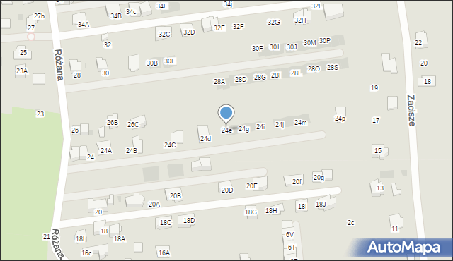 Wieliczka, Różana, 24e, mapa Wieliczka