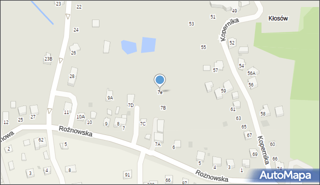 Wieliczka, Rożnowska, 7e, mapa Wieliczka