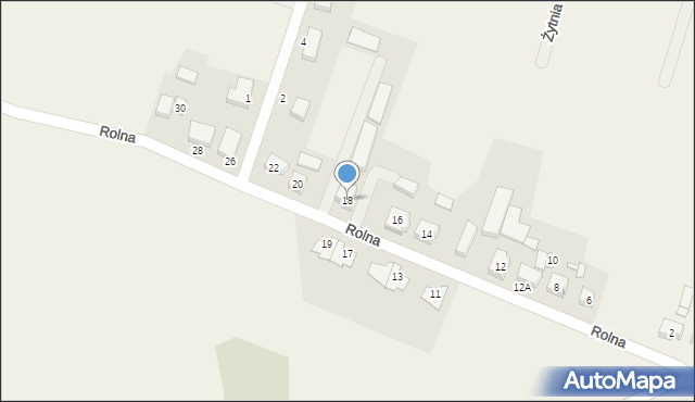 Wielka Wieś, Rolna, 18, mapa Wielka Wieś