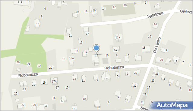 Wilkowice, Robotnicza, 12, mapa Wilkowice