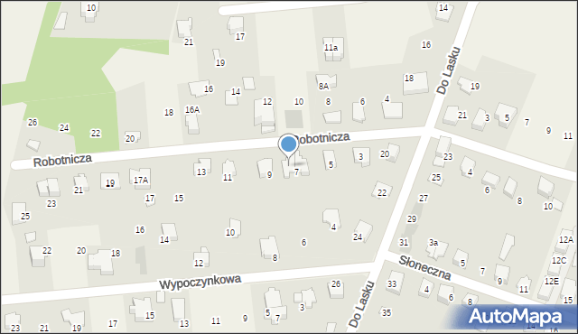 Wilkowice, Robotnicza, 7b, mapa Wilkowice