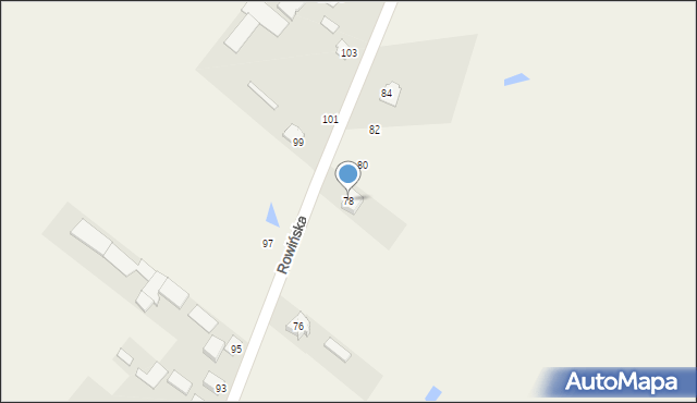 Wisznice, Rowińska, 78, mapa Wisznice