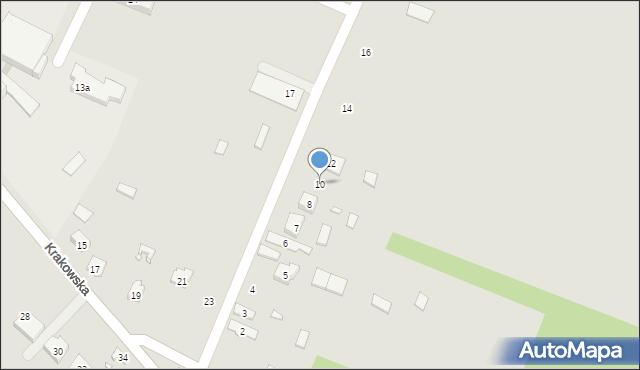 Włodowice, Robotnicza, 10, mapa Włodowice