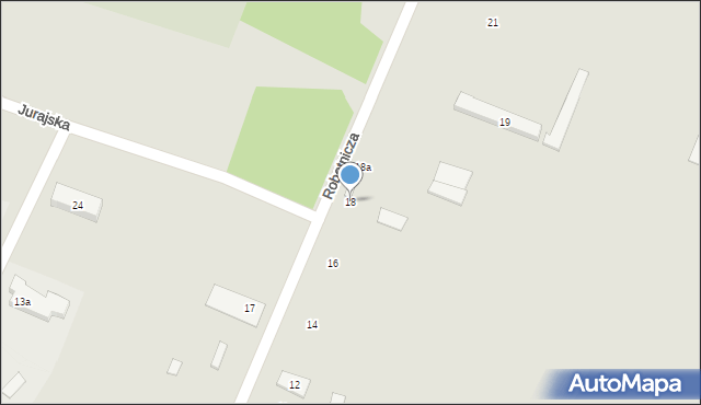 Włodowice, Robotnicza, 18, mapa Włodowice