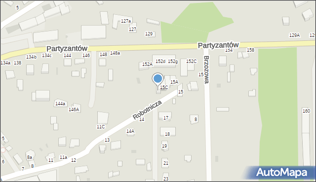 Włoszczowa, Robotnicza, 15D, mapa Włoszczowa