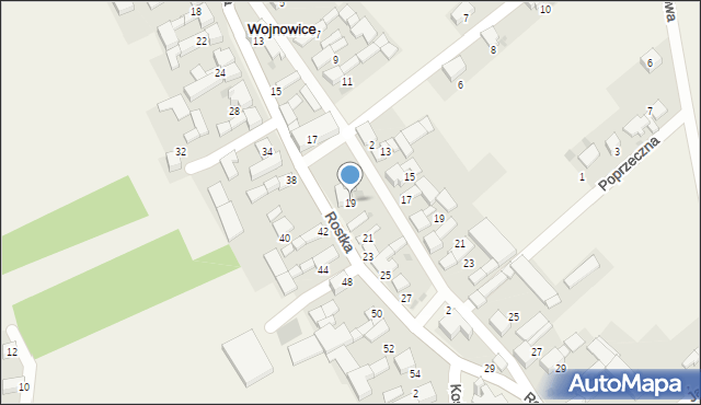 Wojnowice, Rostka, 19, mapa Wojnowice