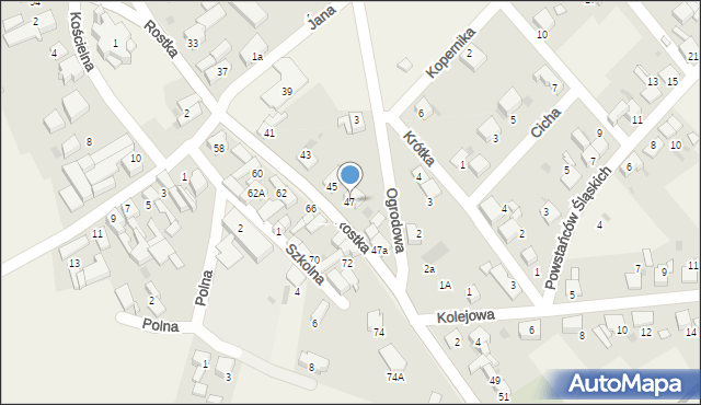 Wojnowice, Rostka, 47, mapa Wojnowice