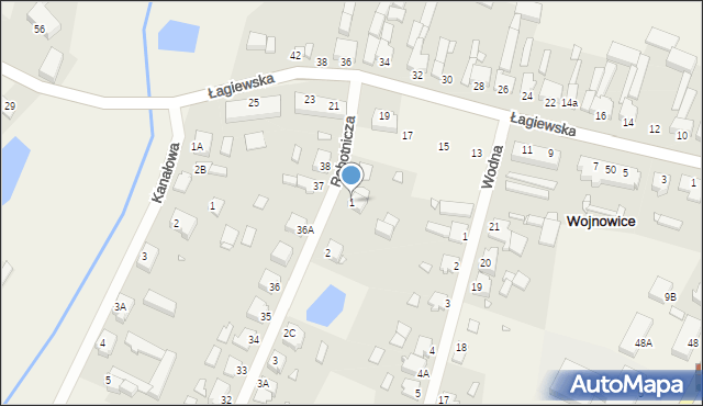 Wojnowice, Robotnicza, 1, mapa Wojnowice