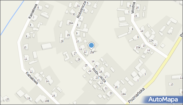 Wojnowice, Robotnicza, 13a, mapa Wojnowice