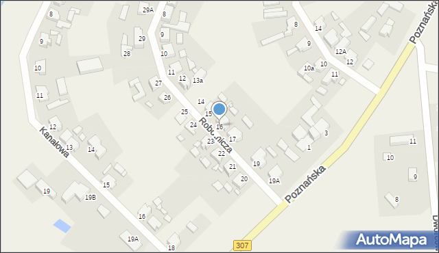 Wojnowice, Robotnicza, 16, mapa Wojnowice