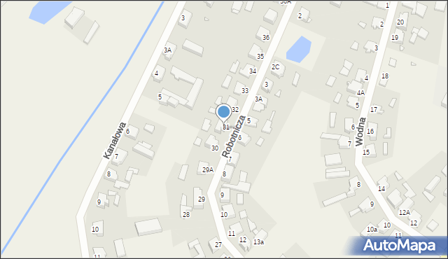 Wojnowice, Robotnicza, 31a, mapa Wojnowice