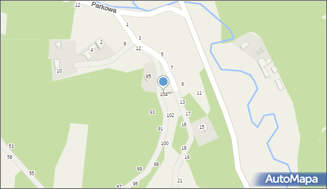 Wola Kalinowska, Rowerowa, 104, mapa Wola Kalinowska