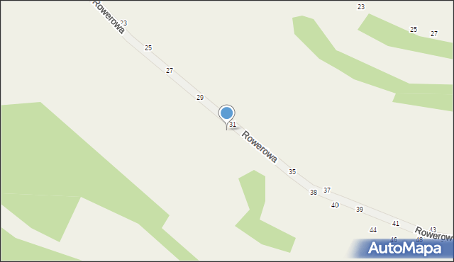 Wola Kalinowska, Rowerowa, 32, mapa Wola Kalinowska