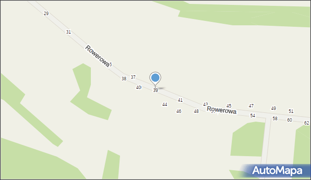 Wola Kalinowska, Rowerowa, 39, mapa Wola Kalinowska