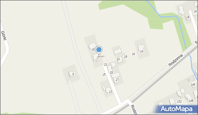 Wola Radziszowska, Rodzinna, 21, mapa Wola Radziszowska
