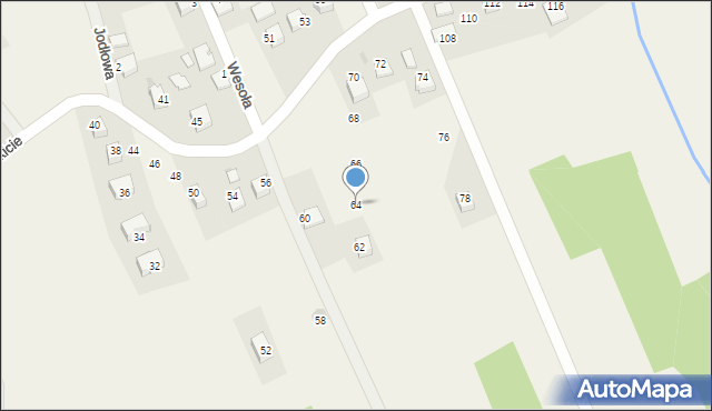 Wola Radziszowska, Rokicie, 64, mapa Wola Radziszowska