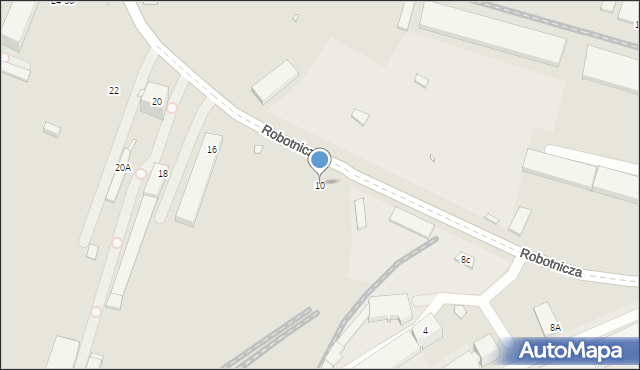 Wrocław, Robotnicza, 10, mapa Wrocławia