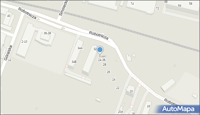 Wrocław, Robotnicza, 30, mapa Wrocławia