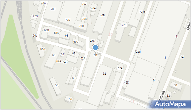 Wrocław, Robotnicza, 50, mapa Wrocławia