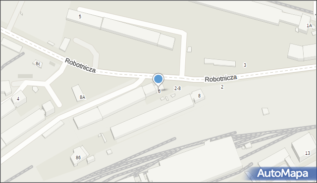 Wrocław, Robotnicza, 6, mapa Wrocławia