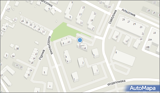 Wrocław, Rodzynkowa, 12, mapa Wrocławia