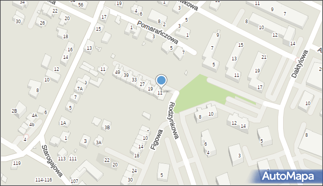 Wrocław, Rodzynkowa, 9, mapa Wrocławia