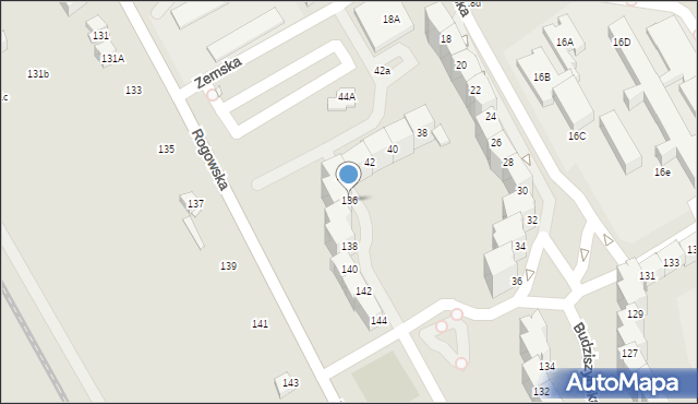 Wrocław, Rogowska, 136, mapa Wrocławia