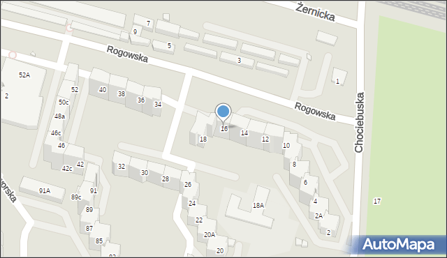 Wrocław, Rogowska, 16, mapa Wrocławia