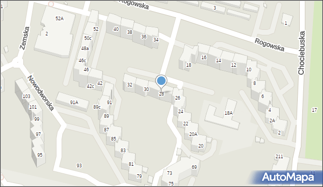 Wrocław, Rogowska, 28, mapa Wrocławia