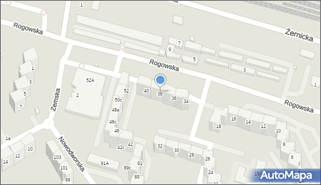 Wrocław, Rogowska, 38, mapa Wrocławia