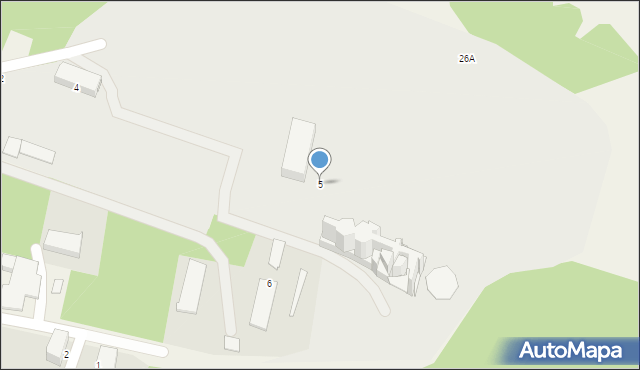 Wysoka, Robotnicza, 5, mapa Wysoka