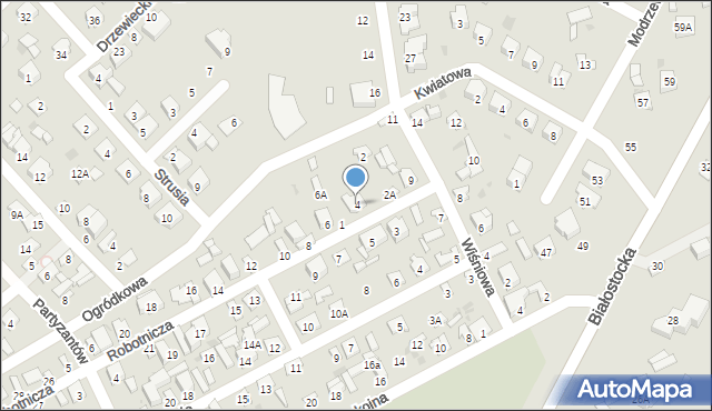 Wyszków, Robotnicza, 4, mapa Wyszków