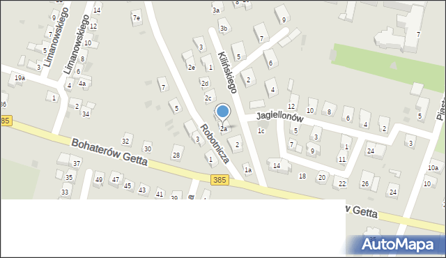 Ząbkowice Śląskie, Robotnicza, 2a, mapa Ząbkowice Śląskie
