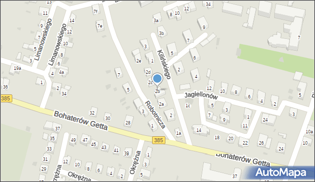 Ząbkowice Śląskie, Robotnicza, 2b, mapa Ząbkowice Śląskie