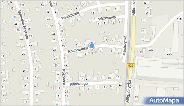 Zabrze, Rochowiaka Stanisława, 5, mapa Zabrza