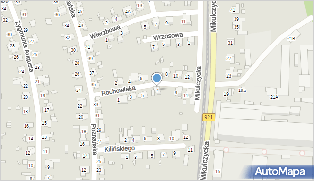 Zabrze, Rochowiaka Stanisława, 7, mapa Zabrza