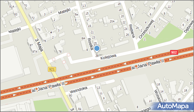 Zabrze, Rostka Józefa, 29, mapa Zabrza